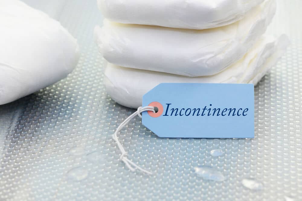 Incontinence. Hygiene Diapers and Drops of Water